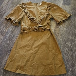 Alexachung cotton tan dress